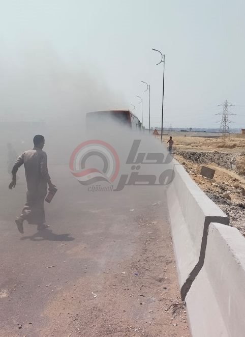 حريق اتوبيس