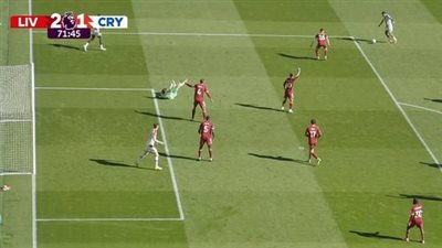 ليفربول ضد كريستال بالاس.. كريستال بالاس يسجل هدف غير أخلاقي    