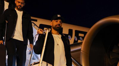 منتخب مصر يصل إلى أمريكا     