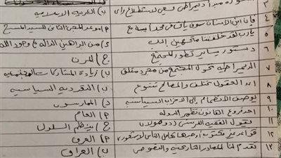 إجابة امتحان التربية الوطنية للثانوية العامة 2026